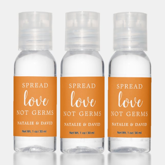 Orange Spread Love Not Germs Hand Sanitizer (Set)