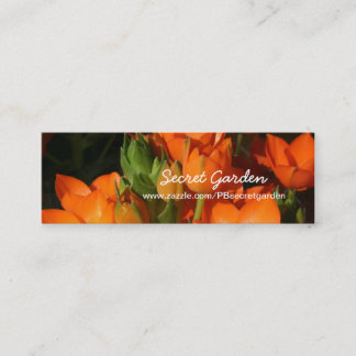 Orange Spring 1 -Floral photography Mini Business Card
