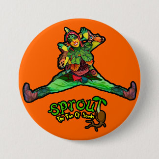 Orange Sprout Button