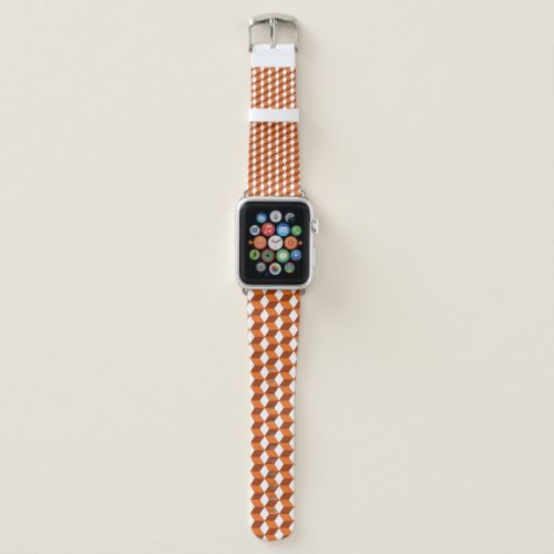 Orange Square Abstract Vintage Background Apple Watch Band