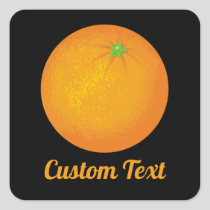 Orange Square Sticker