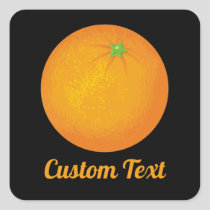 Orange Square Sticker