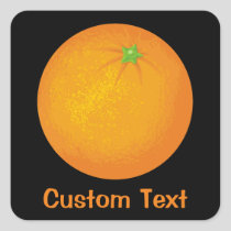 Orange Square Sticker