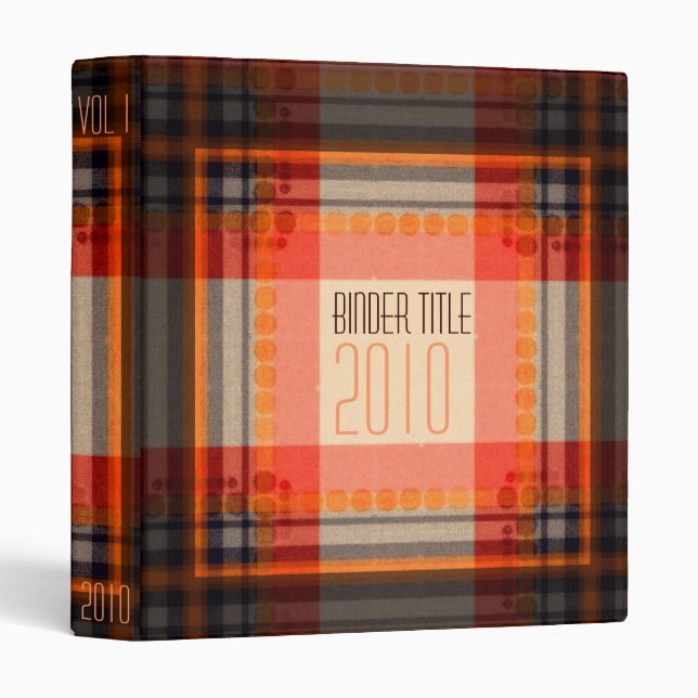 Orange Squarez Binder (Front/Spine)