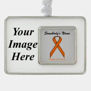 Orange Standard Rbn Tmpl (H-I) by Kenneth Yoncich Ornament