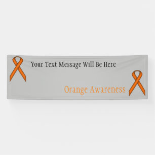 Orange Standard Ribbon Banner