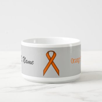 Orange Standard Ribbon By Kenneth Yoncich Bowl by KennethYoncich at Zazzle