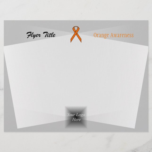 Orange Standard Ribbon by Kenneth Yoncich Flyer (Front)