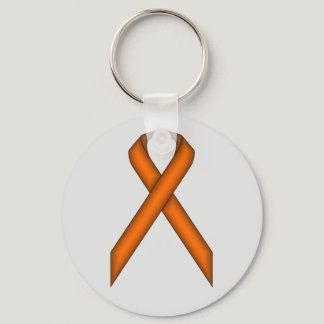 Orange Standard Ribbon by Kenneth Yoncich Keychain