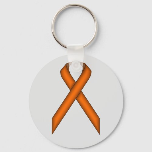 Orange Standard Ribbon by Kenneth Yoncich Keychain