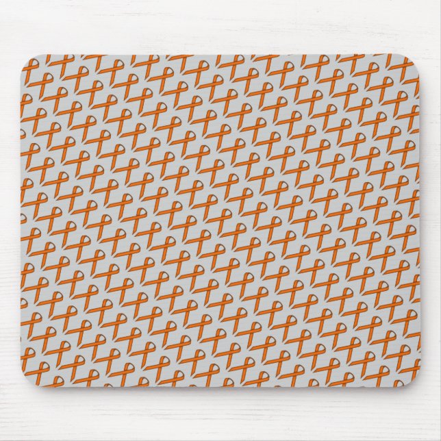 Orange Standard Ribbon by Kenneth Yoncich Mouse Pad (Front)