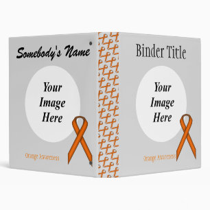Orange Standard Ribbon Template by Kenneth Yoncich Binder