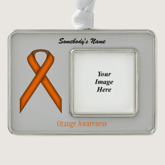 Orange Standard Ribbon Template (H-O) Ornament