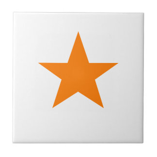 Orange Star Ceramic Tile