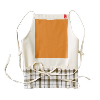 Orange Star Dust Zazzle HEART Apron