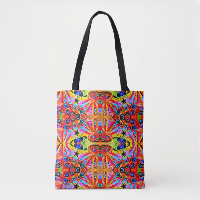 Orange Star Island Tote Bag (Front)