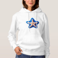 Orange Starfish in Blue