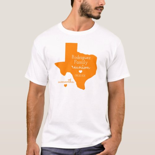 Orange State of Texas Family Reunion T_Shirt
