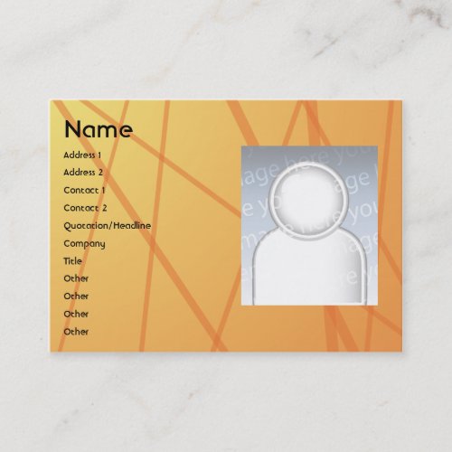 Orange Sticks - Chubby Business Card