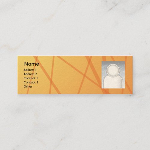 Orange Sticks - Skinny Business Card Template