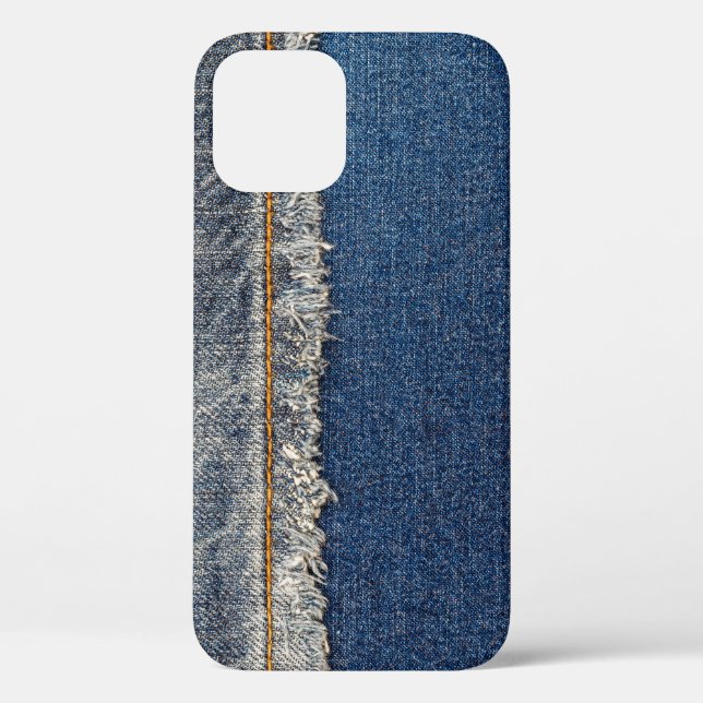Orange Stitch, Double Denim Patch. Case-Mate iPhone Case (Back)