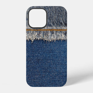 Orange Stitch, Double Denim Patch. iPhone 12 Case