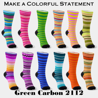 Orange Striped Socks