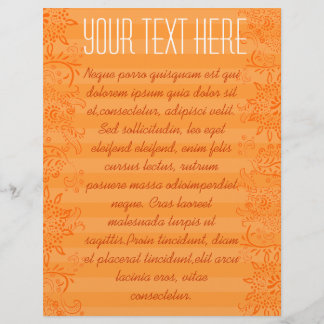 Orange Striped Swirled Flyer