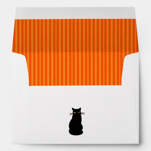 Orange Stripes and Black Cat Halloween