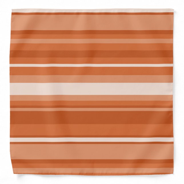 Orange stripes bandana (Front)