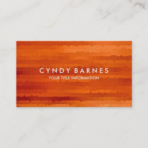 Orange Stripes Business Card