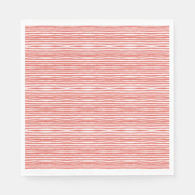Orange stripes, lines  napkins (Front)