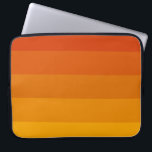 Orange stripes palette laptop sleeve<br><div class="desc">A simple and modern design with an orange palette striped pattern.</div>