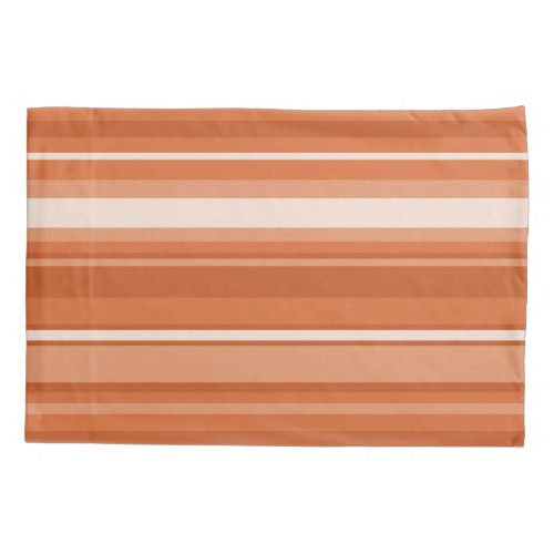 Orange stripes pillowcase