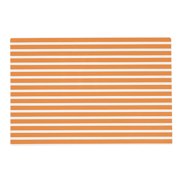 Orange Stripes  Placemat (Front)