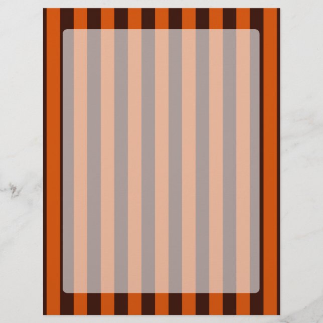 Orange Stripes Retro Style Customize This! (Front)