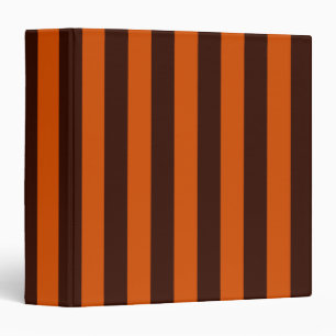 Orange Stripes Retro Style Customize This! 3 Ring Binder