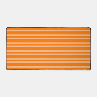 Orange Stripes Seamless Pattern Desk Mat