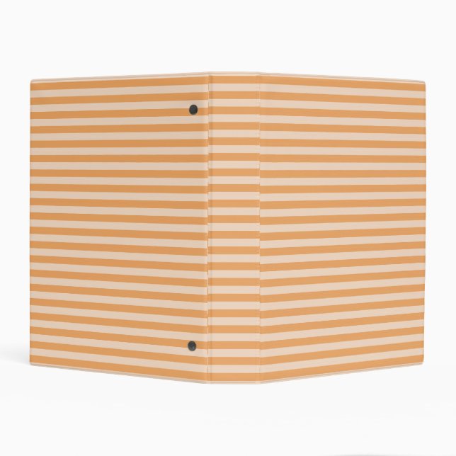 Orange Stripes Seamless Pattern Mini Binder (Background)