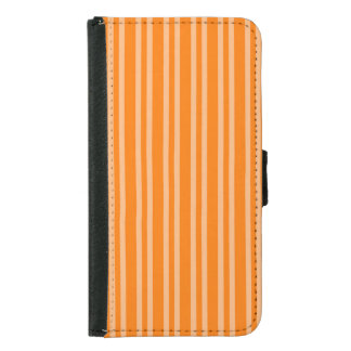 Orange Stripes Seamless Pattern Samsung Galaxy S5 Wallet Case