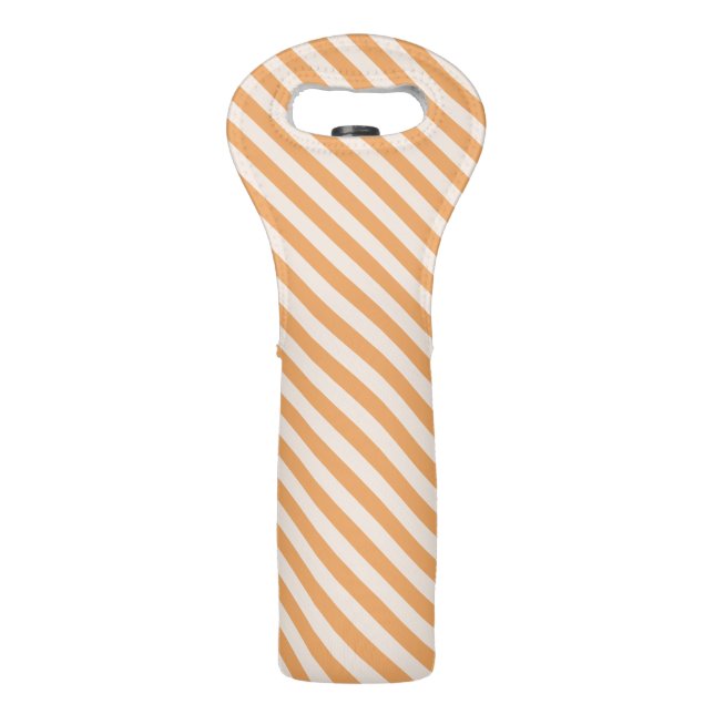 Orange Stripes Seamless Pattern Wine Bag (Front)