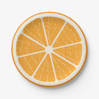 Orange Stylized Fruit Slice