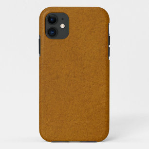 Orange suede iPhone 11 case