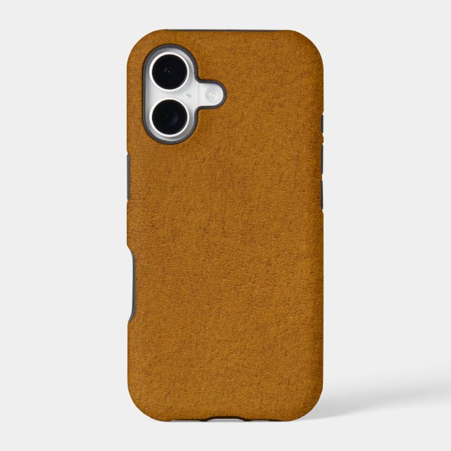 Orange suede iphone case (Back)