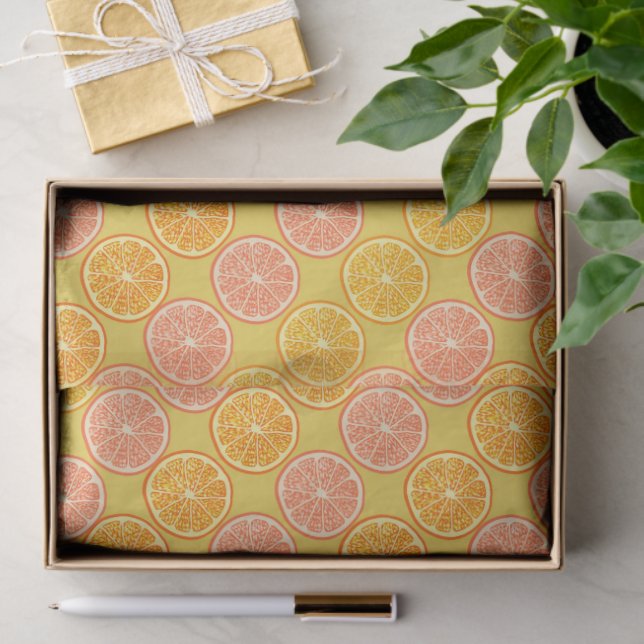 Orange Summer Mustard Tissue Paper (Gift)