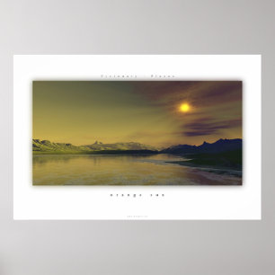 orange sun poster