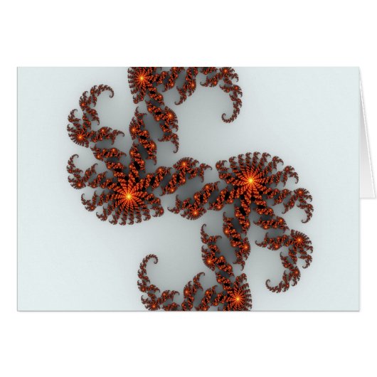 Orange Sunburst Fractal (Front Horizontal)