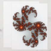 Orange Sunburst Fractal (Front/Back)