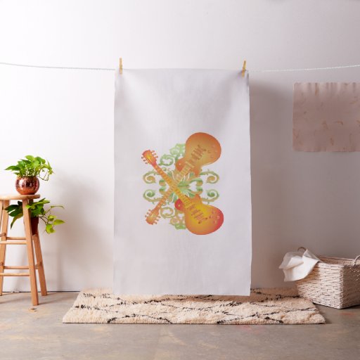 Orange Sunburst Guitars Incredible Budget Fabric