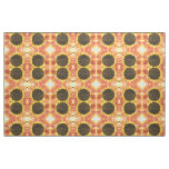 Orange Sunflower Floral Patterned Fabric